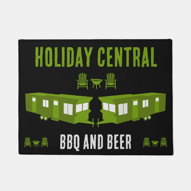 Paillasson Caravane statique cadeau maison (Devant)