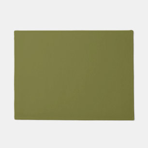 Paillasson Cardamom Graine Vert Couleur Solide Imprimer, Terr