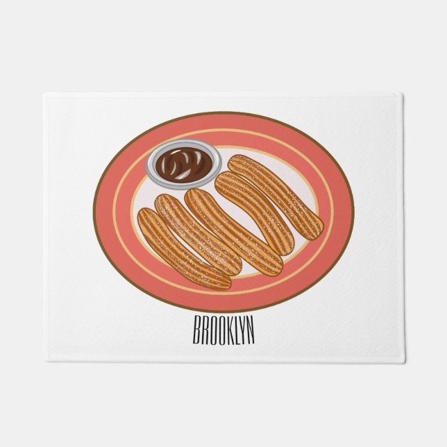 Paillasson Caricature de Churro (Devant)