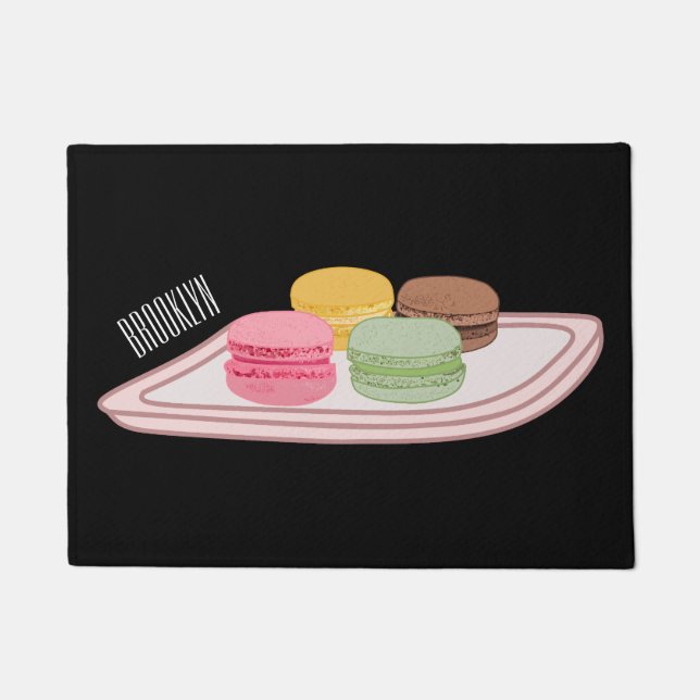 Paillasson Caricature de Macaron (Devant)