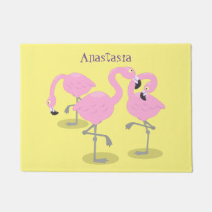 Paillasson Caricature en trio flamand rose mou