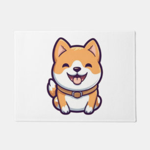 Paillasson Caricature mignonne Shiba Inu