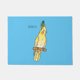 Paillasson Caricature pour oiseaux Cockatiel