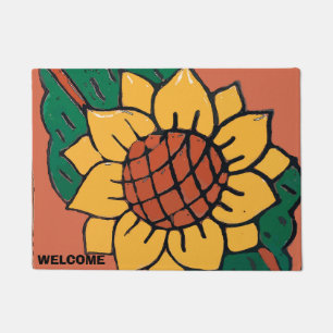 Paillasson Carrelage de Fleur Mexicaine Style Country Floor M