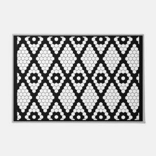 Paillasson Carrelage simple en diamant géométrique en carreau