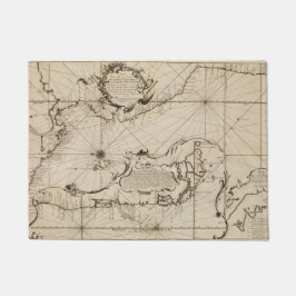 Paillasson Carte nautique ancienne Pacifique Ocean Tiki Bar