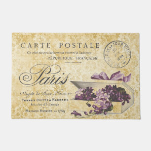 Paillasson Carte Postale Paris Lilacs