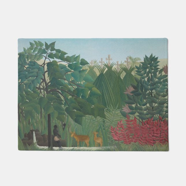 Paillasson Cascade d'Henri Rousseau, Art Vintage (Devant)
