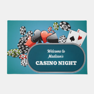 Paillasson Casino / Poker texte personnalisé