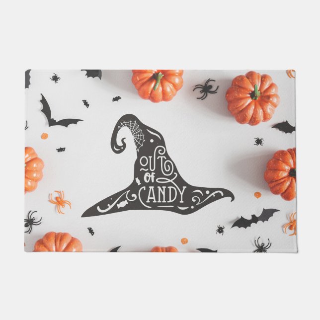 Paillasson Casquette de sorcière Halloween hors de Candy (Devant)