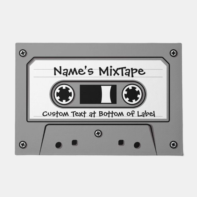 Paillasson Cassette audio Grey (Devant)