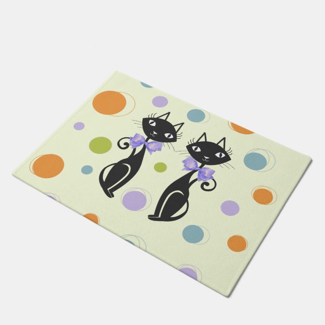 Paillasson Cat moderne du milieu du siècle (Incliné)