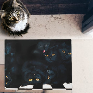 Paillasson Cat noir
