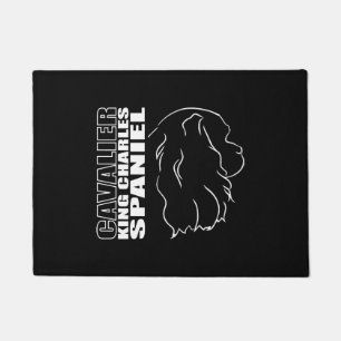 Paillasson Cavalier King Charles Spaniel Profil chien maman