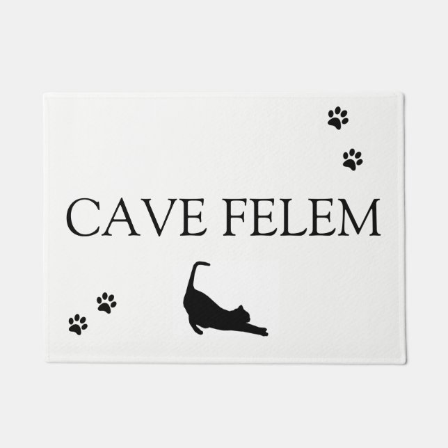 Paillasson CAVERNE FELEM - Prenez garde du chat (Devant)