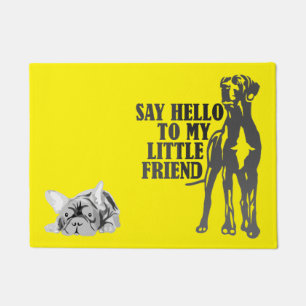 Paillasson Ce grand et ce petit chien Doormat Personnalisez