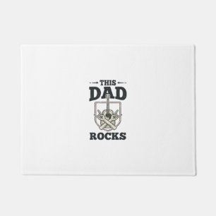 Paillasson Ce papa déchire avec un design de t-shirt de papa
