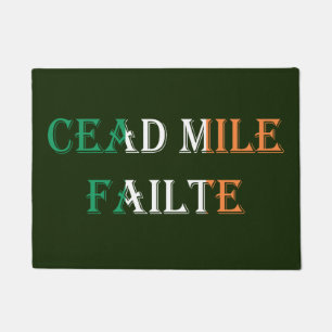 Paillasson Cead Mile Failte Irish Dlag superposition dmcn