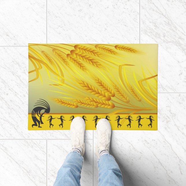 Paillasson Célébrer la danse du printemps Kokopelli (Intérieur)