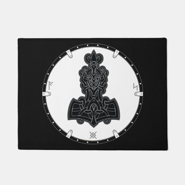 Paillasson Céleste noeud Viking Shield (Devant)