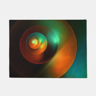 Paillasson Cercles colorés Motif d'art Abstrait moderne #18