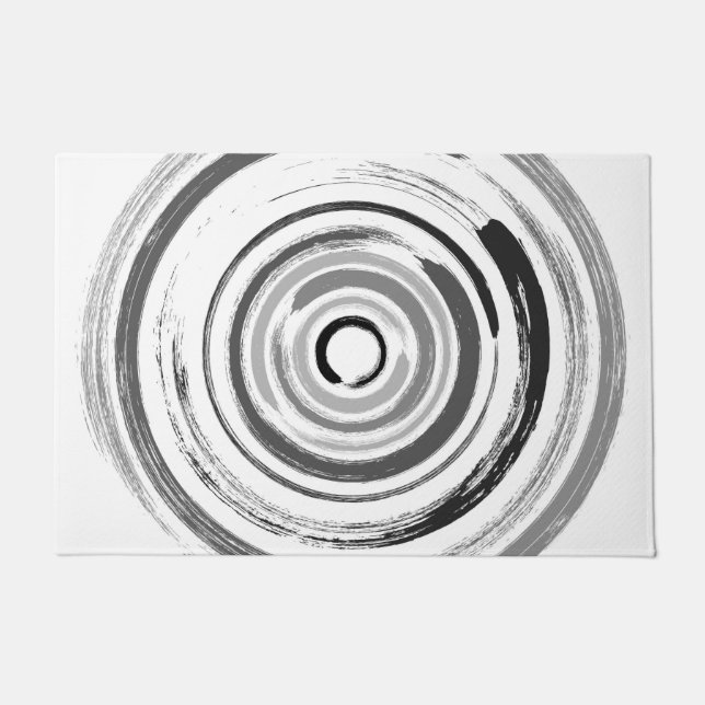 Paillasson Cercles d'Enso - le zen entoure #1 (Devant)