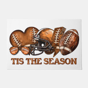 Paillasson C'est la saison Rustic Football Door Mat.