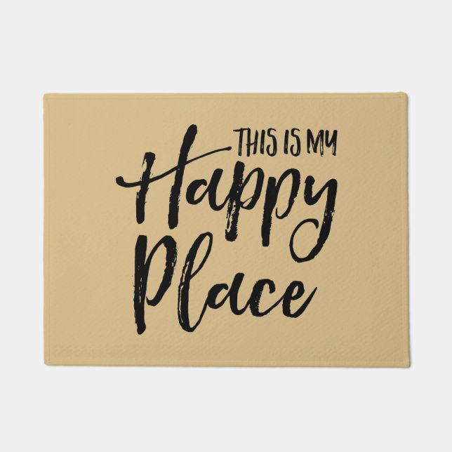 Paillasson C'est mon endroit heureux (Devant)