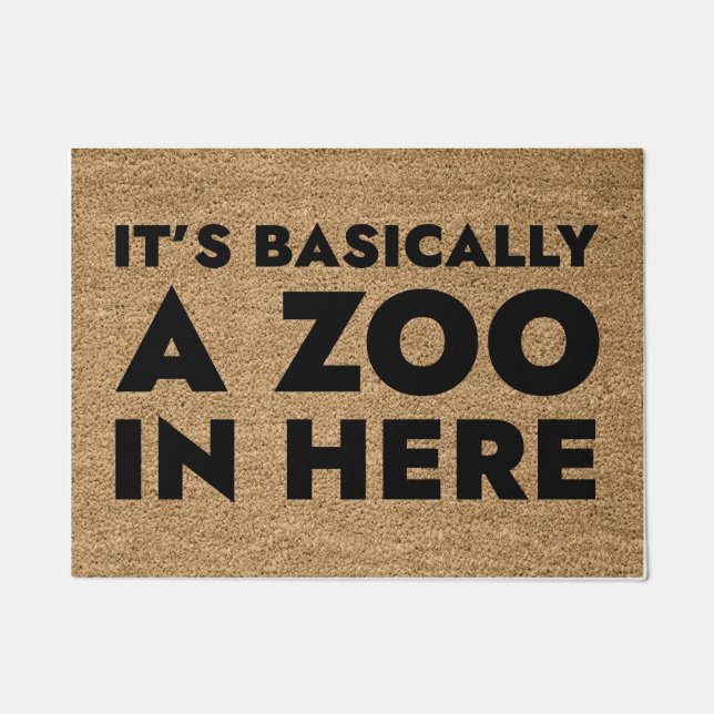 Paillasson C'est un Zoo ici (Devant)