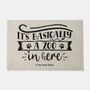 Paillasson C'est un zoo ici