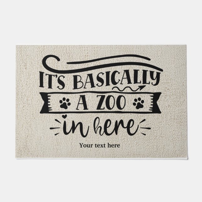 Paillasson C'est un zoo ici (Devant)