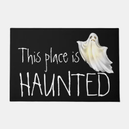 Paillasson Cet endroit est HAUNTED, Fantôme