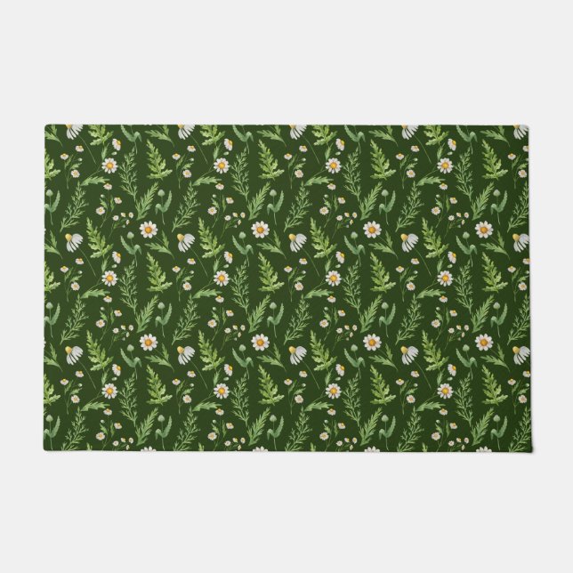 Paillasson Chamomile Fleur Botanique Rustique Motif (Devant)
