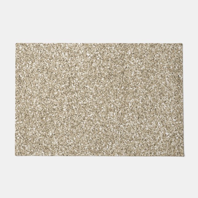 Paillasson Champagne Gold Glitzy Parties scintillant (Devant)