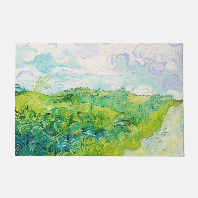 Paillasson Champs de blé vert, Van Gogh (Devant)