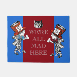 Paillasson Chapelier fou de chat vintage de Cheshire
