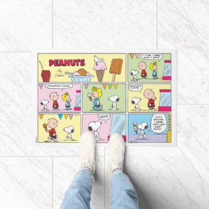 Paillasson Charlie Brown, Snoopy & Sally   Crème glacée