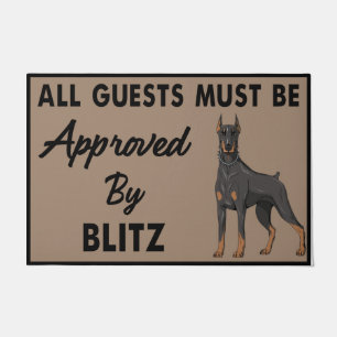 Paillasson Chat De Chien Personnalisé, Tous Les Invités Doive