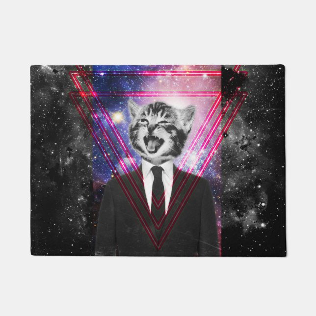 Paillasson Chat d'Illuminati (Devant)