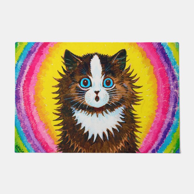 Paillasson Chat en arc-en-ciel, Louis Wain (Devant)
