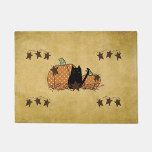 Paillasson Chat et citrouilles