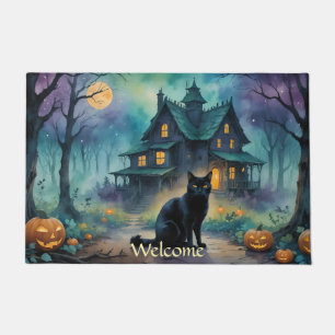 Paillasson Chat noir, Jack O Lanterns, Halloween Maison Éffra