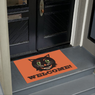 Paillasson Chat noir vintage