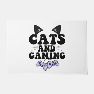 Paillasson Chats Et Jeu Drôle Chat Animateur De Jeux