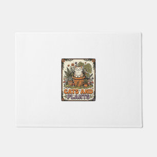Paillasson Chats Et Plantes Chat Plantes Cottagecore Vintage