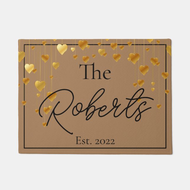 Paillasson Chauffage domestique personnalisé en or | Nouveau  (Devant)