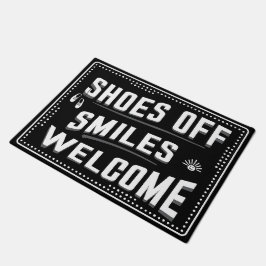 Paillasson Chaussures dehors Sourires bienvenue message charm