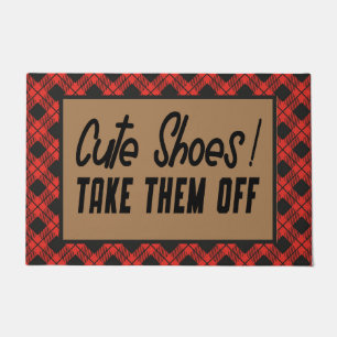 Paillasson Chaussures mignonnes Enlevez-Les - Buffalo plaid
