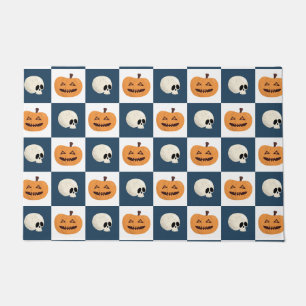 Paillasson Checks de Skulls et Pumkins