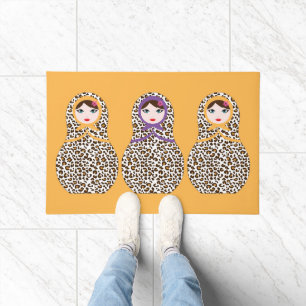 Paillasson Cheetah Print Matryoshka Doormat